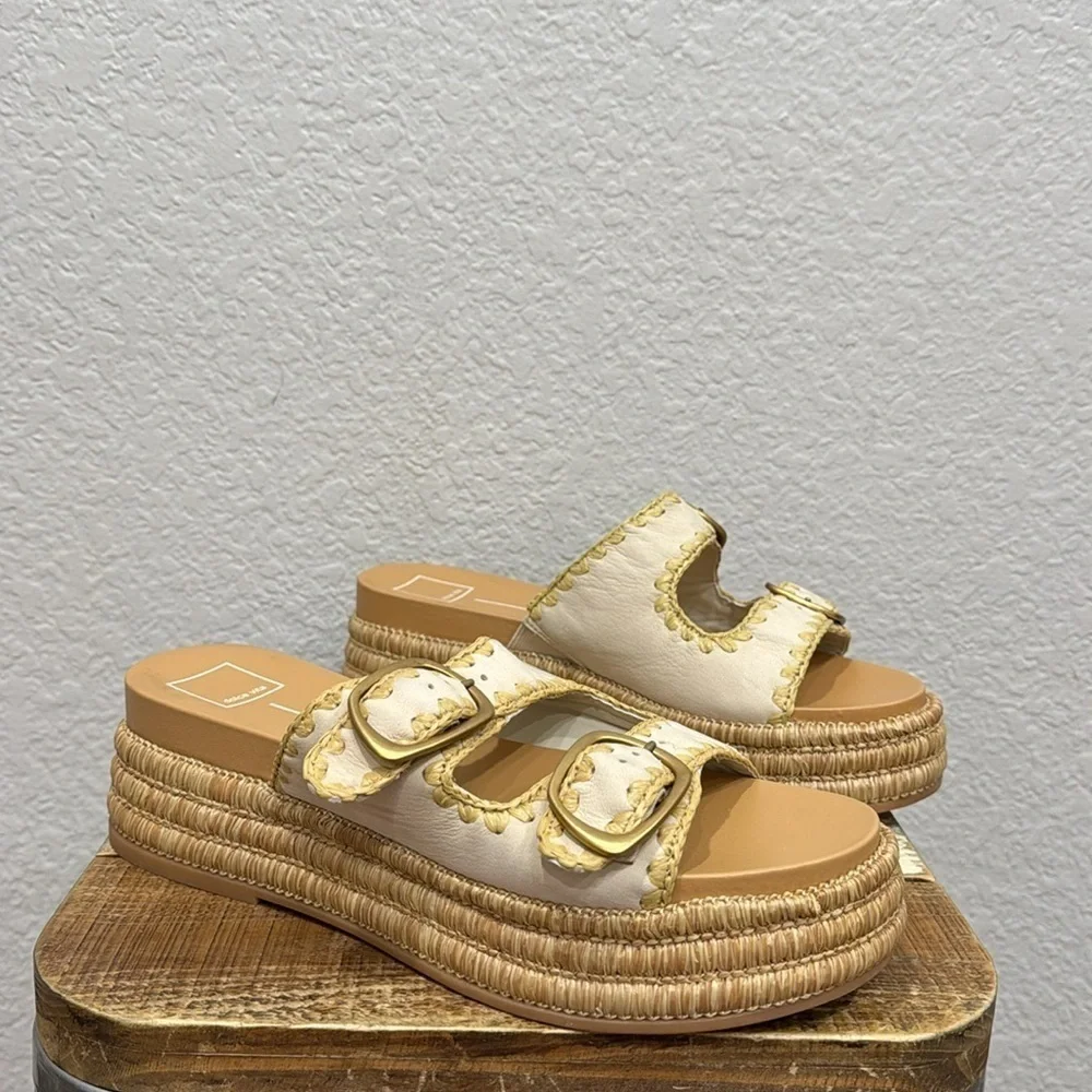 Dolce Vita Wanika Platform Sandals In Sand Size 10